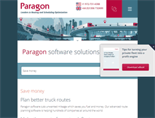 Tablet Screenshot of paragontruckrouting.com